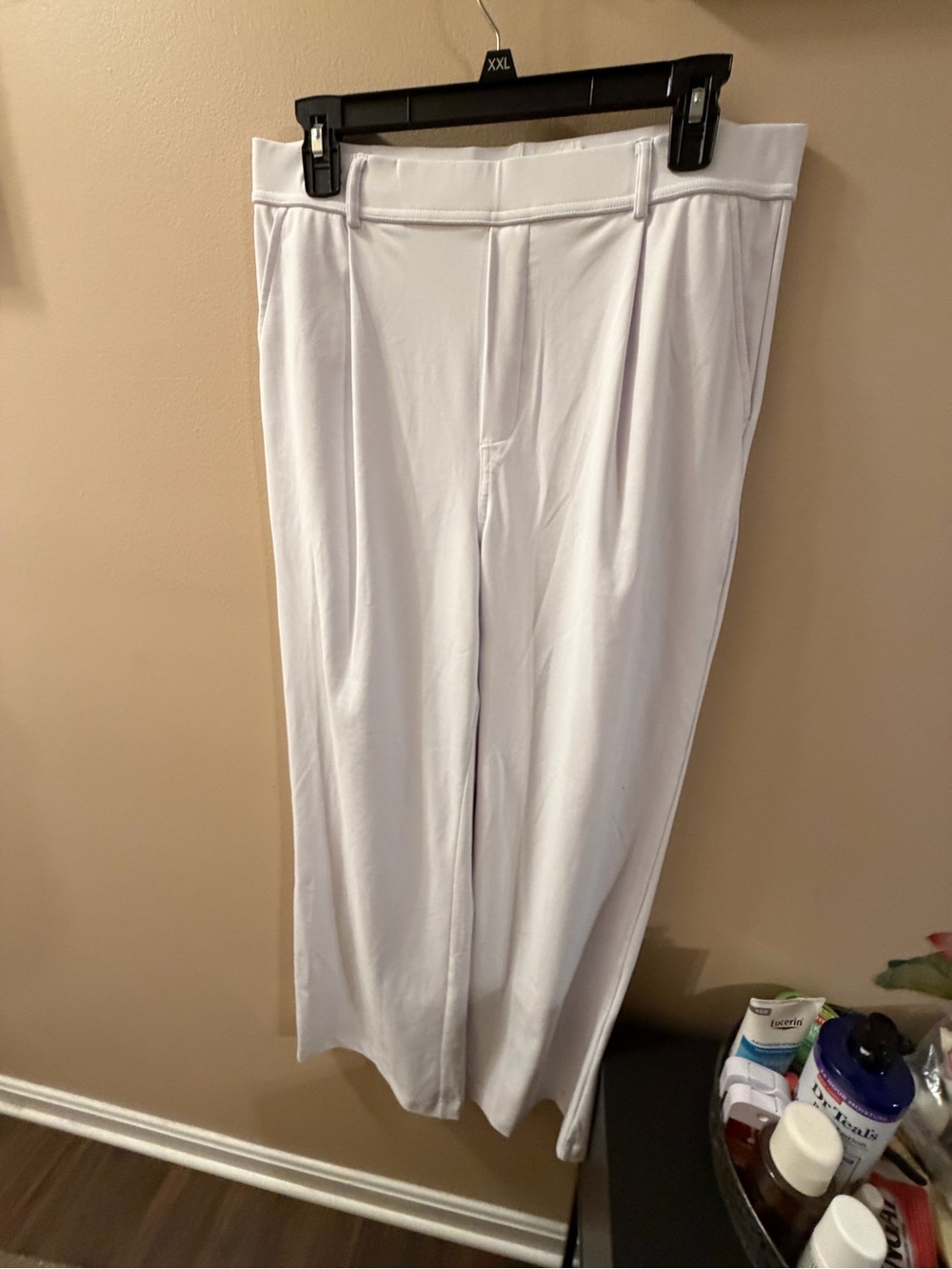 Halara White Wide-Leg Dress Pants size L